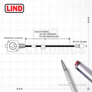 BB-2590 Battery Cable - CBLBA-F00130